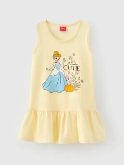 Thumbnail Đầm bé gái Rabity ngắn tay cotton in hình Gấu Dâu Lotso và cô nàng lọ lem bản quyền Disney 93044 3