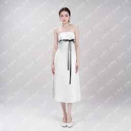 Thumbnail Đầm dự tiệc MINA dáng suông dài midi thiết kế cúp ngực chất KaKi quyến rũ sang trọng MN244 1
