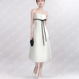 Thumbnail Đầm dự tiệc MINA dáng suông dài midi thiết kế cúp ngực chất KaKi quyến rũ sang trọng MN244 3