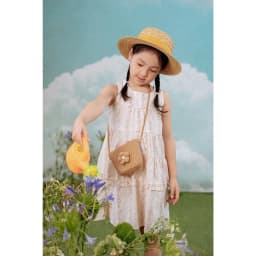 Thumbnail Đầm kiểu bé gái Rabity sát nách cotton họa tiết hoa 952012 3
