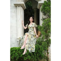 Thumbnail Đầm Maxi Roselle Cổ Vuông Tùng Xoè Xẻ Gối Đầm ĐI Biển Đi Tiệc SHE'S BACK S63L25H002 3