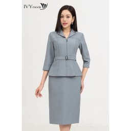 Thumbnail Đầm ôm mix set tay lỡ nữ IVY moda MS 48T0225 4