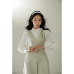 Thumbnail Đầm phối cổ V, túi nơ cách điệu 1F24.2410TW, váy đầm dáng chữ a phối sơ mi một lớp kiểu dáng đơn giản nhưng tinh tế JM 4