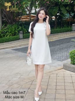 Thumbnail Đầm suông dự tiệc, đầm bigsize nữ TIFALU màu trắng - ZOL320WHT-NO 2