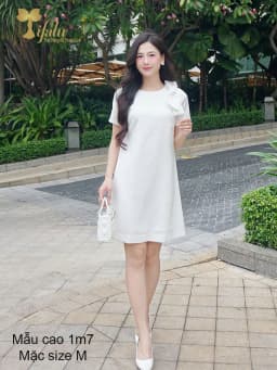 Thumbnail Đầm suông dự tiệc, đầm bigsize nữ TIFALU màu trắng - ZOL320WHT-NO 3
