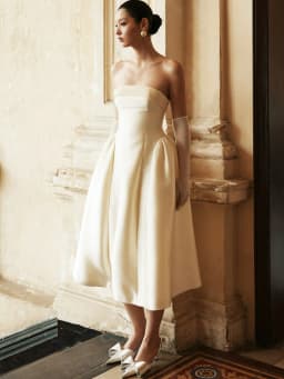 Thumbnail Đầm taffeta phối nhung, quây cúp ngực Lucielle Dress HUONG BOUTIQUE HBV1332 1