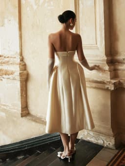 Thumbnail Đầm taffeta phối nhung, quây cúp ngực Lucielle Dress HUONG BOUTIQUE HBV1332 2