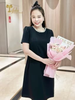 Thumbnail Đầm thiết kế cao cấp Zol by TIFALU dáng suông A màu đen sang trọng - ZOL314BLK 4