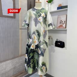 Thumbnail Đầm Trung Niên MAI THY, Kiểu Váy Ngắn Tay In 3D Cho Mẹ Đi Tiệc Lịch Sự | Thời Trang Trung Niên U60 2
