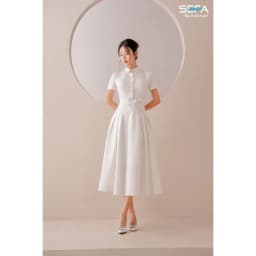 Thumbnail Đầm xoè SEFA cổ sơ mi bảng màu cực đẹp 200020675 1