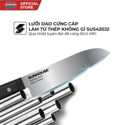 Thumbnail Dao làm bếp đa năng Sunhouse KS-KN165KS - Chất liệu thép SUS420J2 không gỉ - Công nghệ mài đơn - Hàng chính hãng 4