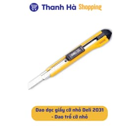 Thumbnail Dao rọc giấy cỡ nhỏ Deli 2031 và Lưỡi dao rọc giấy nhỏ Deli 2012 - Dao trổ cỡ nhỏ 2