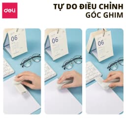 Thumbnail Dập Ghim Xoay Chiều DELI Ghim Bấm 40 Trang Cao Cấp Sử Dụng Học Sinh Văn Phòng Sử Dụng Ghim 24/6 26/6 1