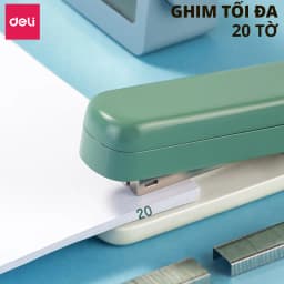 Thumbnail Dập Ghim Xoay Chiều DELI Ghim Bấm 40 Trang Cao Cấp Sử Dụng Học Sinh Văn Phòng Sử Dụng Ghim 24/6 26/6 2