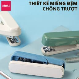 Thumbnail Dập Ghim Xoay Chiều DELI Ghim Bấm 40 Trang Cao Cấp Sử Dụng Học Sinh Văn Phòng Sử Dụng Ghim 24/6 26/6 3