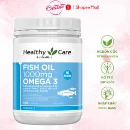 Thumbnail Dầu cá tự nhiên Healthy Care Fish Oil 1000mg Omega 3 sáng mắt 400 viên - extaste 1