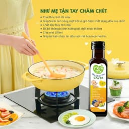 Thumbnail Dầu chiên xào cho bé Mămmy 100ml chịu nhiệt tới 200 độ C, giữ trọn vẹn dinh dưỡng, bổ sung Omega-3, Vitamin E 3