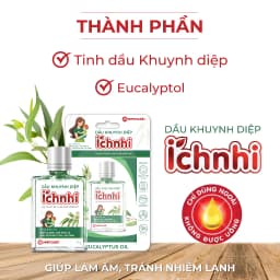 Thumbnail Dầu Khuynh Diệp Ích Nhi chai 30ml giúp làm ấm, tránh cảm, an toàn cho trẻ sơ sinh, phụ nữ mang thai và cho con bú 4