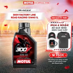Thumbnail Dầu nhớt xe máy MOTUL 300V FACTORY LINE ROAD RACING 10W40 1L 1
