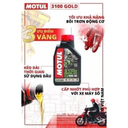 Thumbnail Dầu nhớt xe Máy MOTUL 3100 GOLD 4T 10W40 1L 3