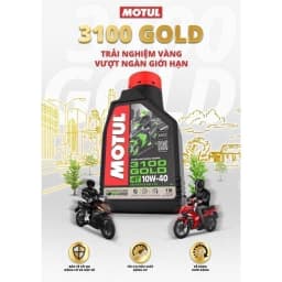 Thumbnail Dầu nhớt xe Máy MOTUL 3100 GOLD 4T 10W40 1L 4