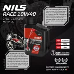Thumbnail Dầu Nhớt Xe Moto Nils Race 10W40 1L 1