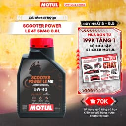 Thumbnail Dầu nhớt xe tay ga Motul Scooter Power LE 4T 5W40 dung tích 0.8L 1