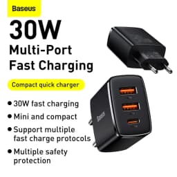 Thumbnail Đầu sạc nhanh Baseus 20W/ 30W cổng USB PD phích cắm US cho iPhone 12 Pro Max 11 3