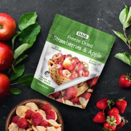 Thumbnail Dâu tây và táo sấy giòn DJ&A 25g - Tốt Cho Sức Khỏe - Ăn Vặt Văn Phòng - Nhập Khẩu Úc - Thơm Ngon Tròn Vị 2