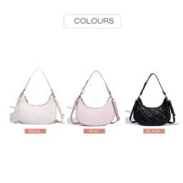 Thumbnail David Jones Paris Nữ Kích Thước Nhỏ Cứng Hobo Túi Đeo Ngang Túi Đeo Vai pu Da Nữ Mềm Mại Và Mỏng Túi 2
