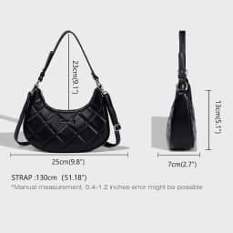 Thumbnail David Jones Paris Nữ Kích Thước Nhỏ Cứng Hobo Túi Đeo Ngang Túi Đeo Vai pu Da Nữ Mềm Mại Và Mỏng Túi 4