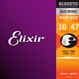 Thumbnail Dây Đàn Guitar, dây thay thế cho đàn Acoustic Elixir NANOWEB® Extra Light, chất hợp kim chất lượng cao-Việt Thương Music 3