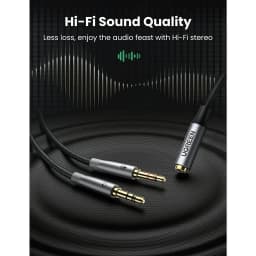 Thumbnail Dây Audio chuyển tai nghe 3.5mm sang 2 đầu Mic và Tai nghe UGREEN AV140 | Đầu cắm mạ vàng chống ăn mòn|Bảo Hành 18 Tháng 4