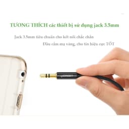 Thumbnail Dây AV nối dài 3.5mm UGREEN AV118 |  Đầu mạ vàng hỗ trợ mic  | Vỏ cáp làm từ nhựa TPE | Bảo hành 18 tháng 1 đổi 1 10592 3