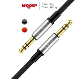 Thumbnail Dây Cáp Âm Thanh AUX Wook AUX01 Cổng Kết Nối 3.5mm Dài 100cm kết nối điện thoại, laptop, máy tính bảng 1