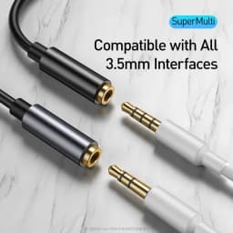 Thumbnail Dây cáp chuyển đổi tai nghe đầu cắm âm thanh 3.5mm sang Type-C Gutek 1