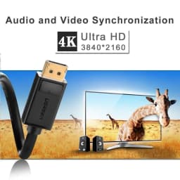 Thumbnail Dây cáp DisplayPort 2 đầu đực tốc độ 21.6Gbps UGREEN DP102 - Hàng phân phối chính hãng - Bảo hành 18 tháng 1