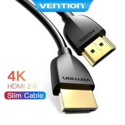 Thumbnail Dây cáp HDMI 2.0 Vention siêu mỏng 4K 60Hz 3D đầu mạ vàng cho TV/ máy chiếu/ PS4 1