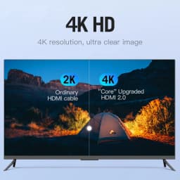 Thumbnail Dây Cáp HDMI Vention 3D 4K Tốc Độ Cao Dạng Dẹt Đầu Mạ Vàng Cho Notebook/Máy Chiếu/TV/VR 1