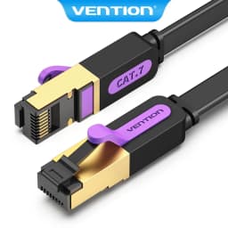 Thumbnail Dây cáp mạng Vention Cat7 10Gbps Truyền Dữ Liệu Tốc Độ Cao Lan Cat 7 Dẹt cáp Cho PC / Laptop / TV Box 1