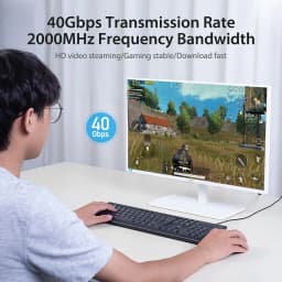 Thumbnail Dây cáp mạng Vention CAT8 40Gpbs ethernet Cáp Mạng 2000Mhz RJ45 SFTP tốc độ cao chuyên nghiệp Dây cáp 3
