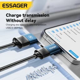 Thumbnail Dây cáp sạc ESSAGER 4 trong 1 USB Type C ios 65W fsat cho điện thoại 3