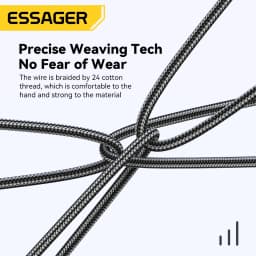 Thumbnail Dây cáp sạc ESSAGER 4 trong 1 USB Type C ios 65W fsat cho điện thoại 4