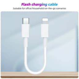 Thumbnail Dây Cáp Sạc FONKEN Dữ Liệu Loại C Dài 25cm Dành Cho iPh OPPO Xiaomi 3