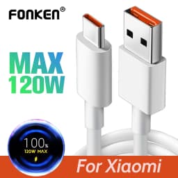 Thumbnail Dây cáp sạc FONKEN sạc nhanh 120w 6a cho Xiaomi Mi 12 11 10 9 Redmi note 11 black shark 4 5 1