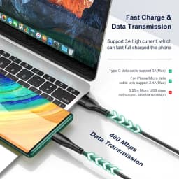 Thumbnail Dây cáp sạc KUULAA Type C hỗ trợ sạc nhanh 3A thích hợp cho Android Xiaomi 1