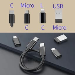 Thumbnail Dây Cáp Sạc Nhanh 6 Trong 1 60w 5A micro type c Cho Điện Thoại 1