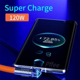 Thumbnail Dây Cáp Sạc Nhanh 6A 120w Type C Micro USB Bằng Silica Gel 100W Dành Cho ip xiaomi huawei sử Dụng 2