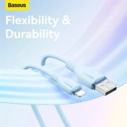 Thumbnail Dây cáp sạc nhanh BASEUS Pudding Series 2.4A thích hợp cho Phone 1