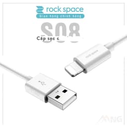 Thumbnail Dây cáp sạc nhanh cho Ip Rockspace S08 độ dài 1m,sạc nhanh,ổn định,không nóng máy bảo hành 12 tháng 2